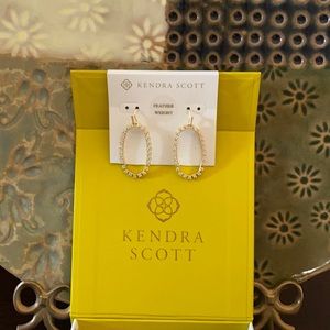 Kendra Scott Gold Elle Open Frame Earrings